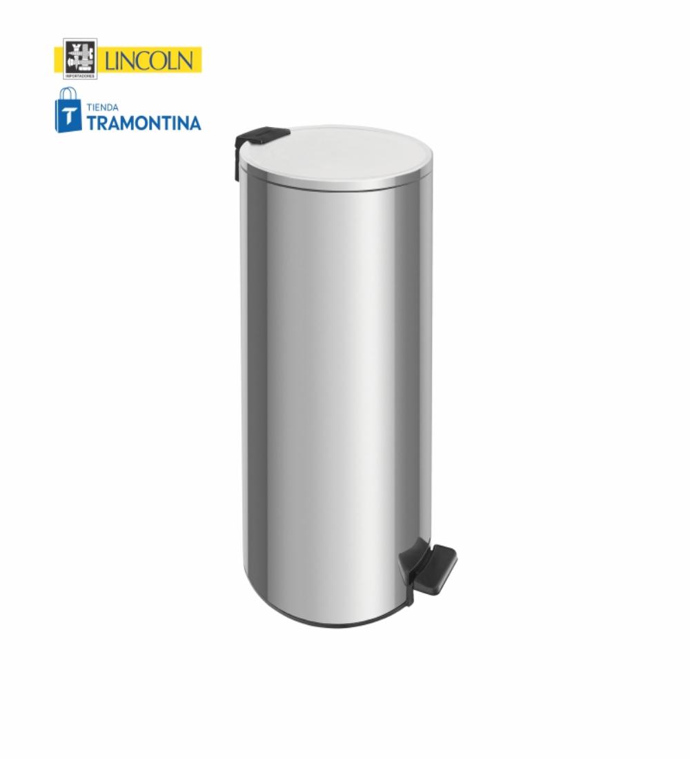 BASURERO LOOP TRAMONTINA 30 LITROS INOX